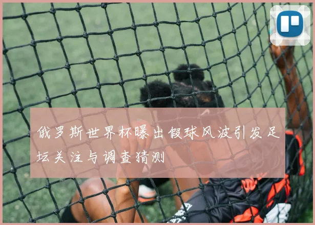 俄罗斯世界杯曝出假球风波引发足坛关注与调查猜测